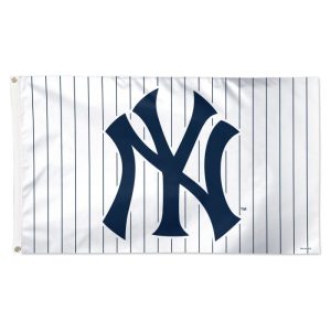 ny yankees deluxe 3'x5' pinstripe grommet flag