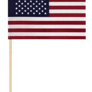 u.s. 4"x6" polycotton no fray stick flag