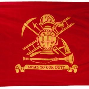 3'x5' nyl glo fireman's "loyal to our duty" grommet flag
