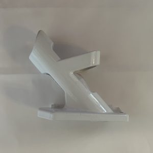 white cast aluminum 2 way mounting bracket