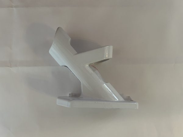 white cast aluminum 2 way mounting bracket