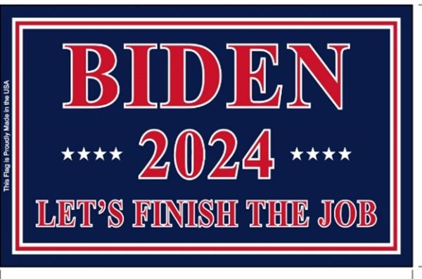 biden 2024 3'x5' nyl glo outdoor flag with grommets