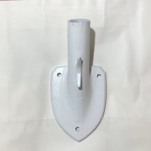 aluminum wall mount white shield bracket 70 degree angle