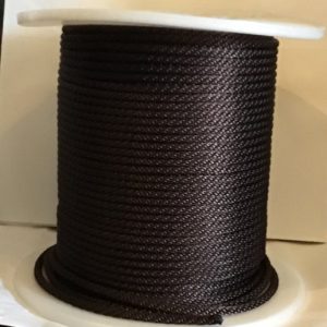 halyard #10 brown polyester solid braid (sold by the foot)