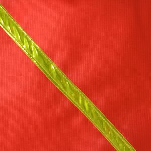 safety flag 16" with 3/4" lime diagonal stripe no dowel