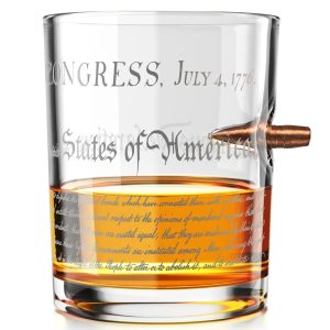 declaration of independence whiskey glass