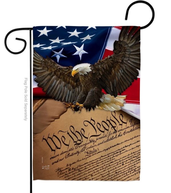 we the people americana eagle garden flag