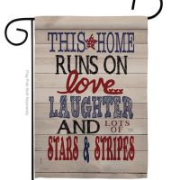 this home star and stripes garden flag