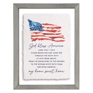god bless america flag floating art