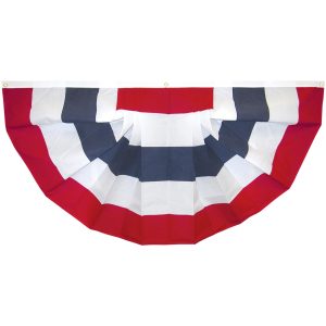 3'x 6' cotton pleaded fan no stars