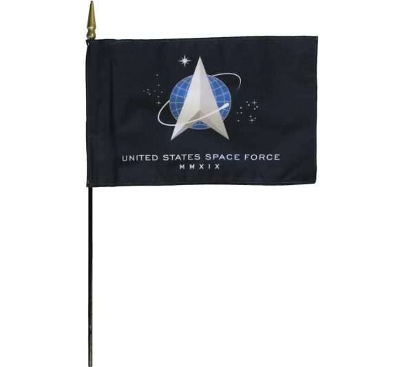 u.s space force stick flag