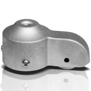 silver aluminum truck
