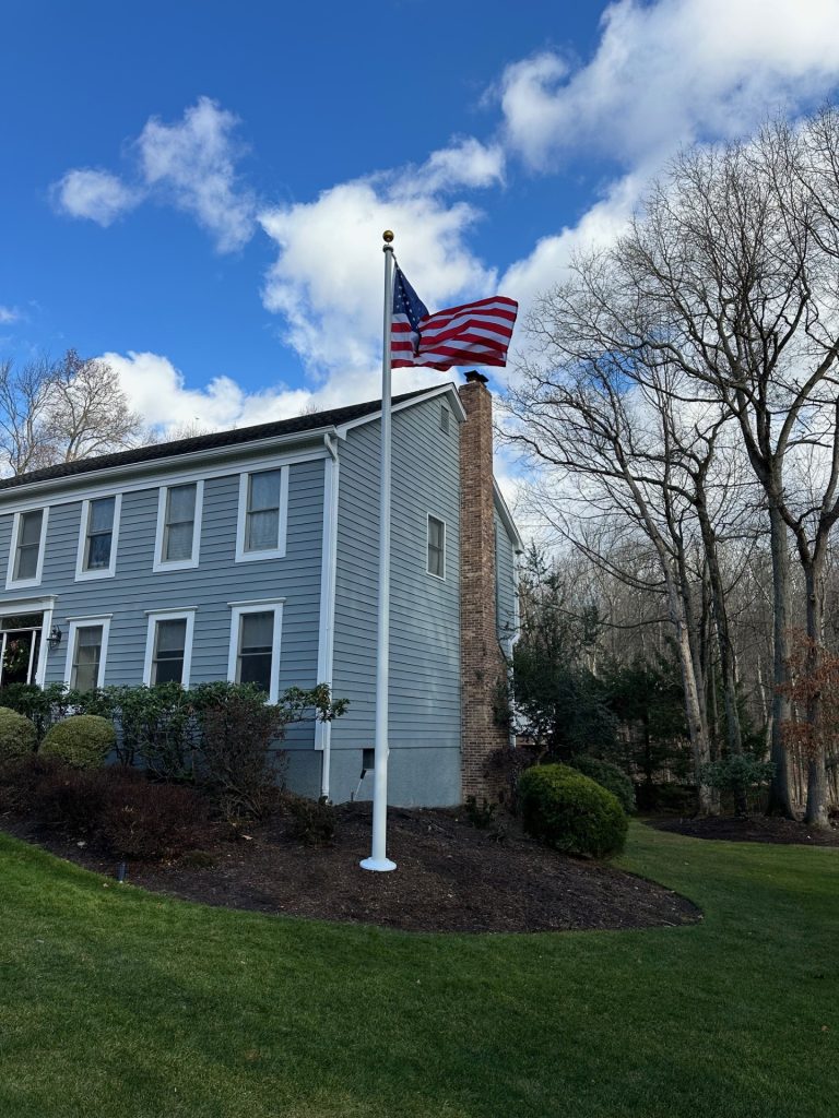 flagpole install, 25' fiberglass, ramsey nj