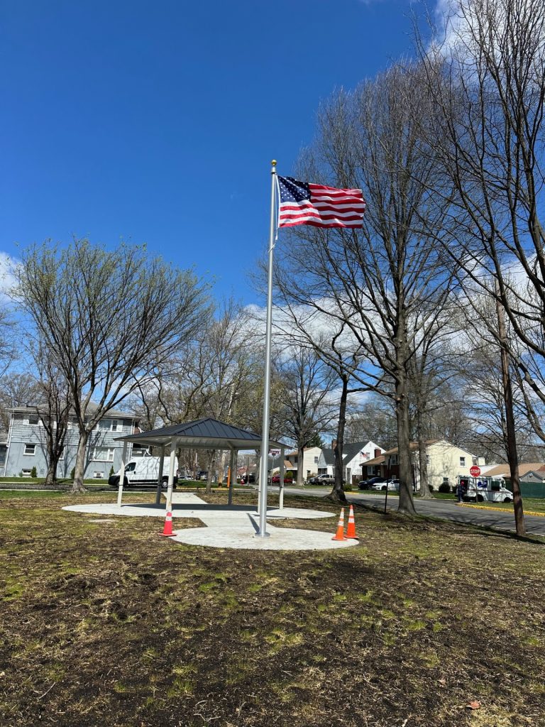 flagpole install, 30' aluminum, roselle park