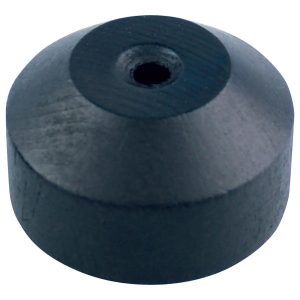 black wooden base for stick flags