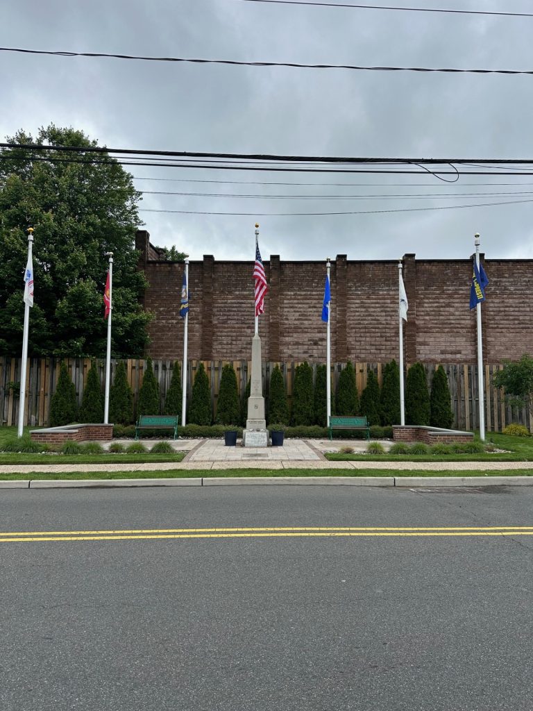 south hackensack veterans park flagpole instilation