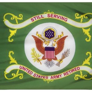 army retired 3'x5' flag
