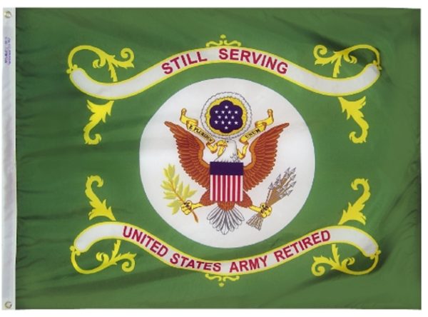 army retired 3'x5' flag