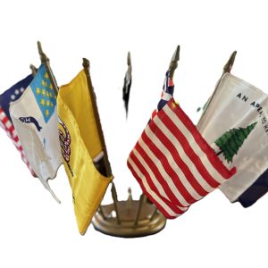 historical u.s. stick flag set