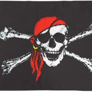 red bandana skull and cross bones grommet flag red bandana skull and cross bones grommet flag
