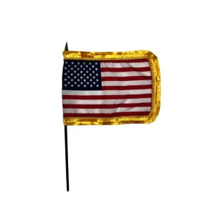 u.s. stick flag with fringe u.s. stick flag with fringe