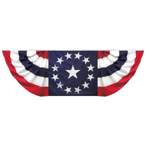 3'x9' nylon u.s. pleated fan drape