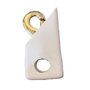 white snap cover with swivel snap hook