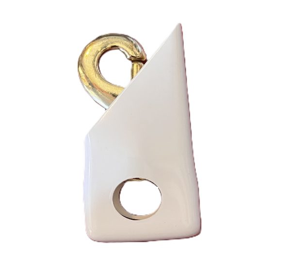white snap cover with swivel snap hook