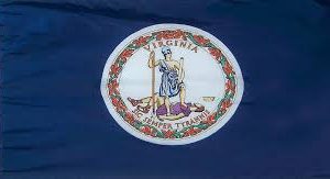 virginia state 2'x3' nylon flag with grommets virginia state 2'x3' nylon flag with grommets