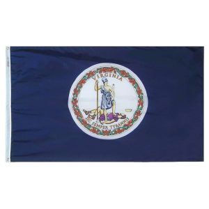 virginia state 2'x3' nylon flag with grommets virginia state 2'x3' nylon flag with grommets