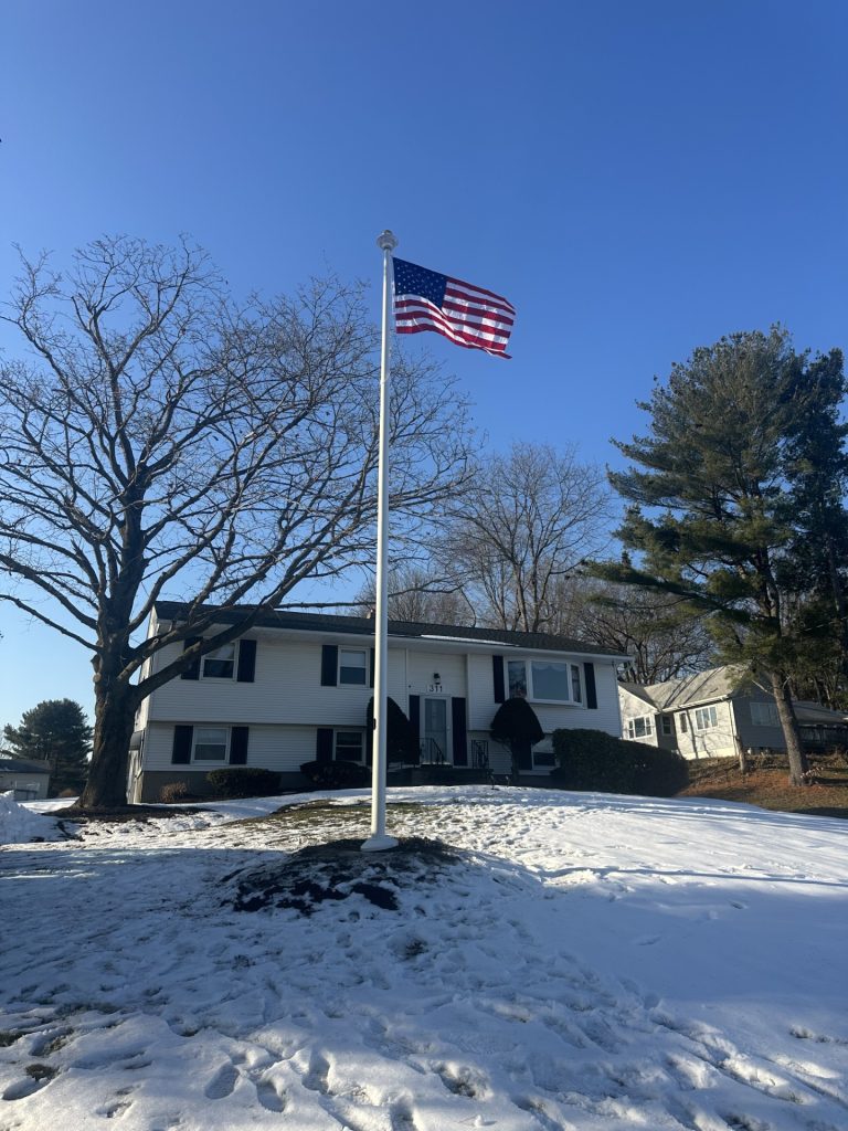 25-Foot Fiberglass Flagpole Installation in Newburgh NY