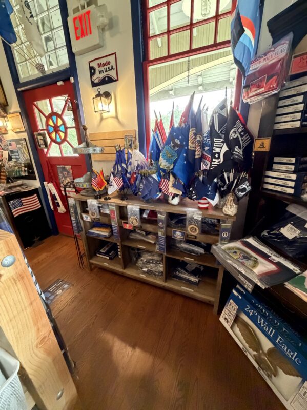 America The Beautiful Flags & Flagpoles Interior in Oradell NJ Interior view of America The Beautiful Flags & Flagpoles, an Oradell NJ flag store featuring American flags, military flags, sports flags, and flag accessories