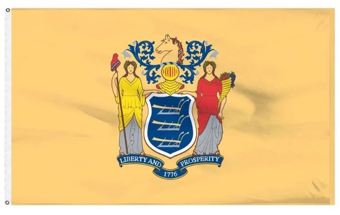 New Jersey State Flag for Sale – Made in USA New Jersey State flag for sale, made in USA