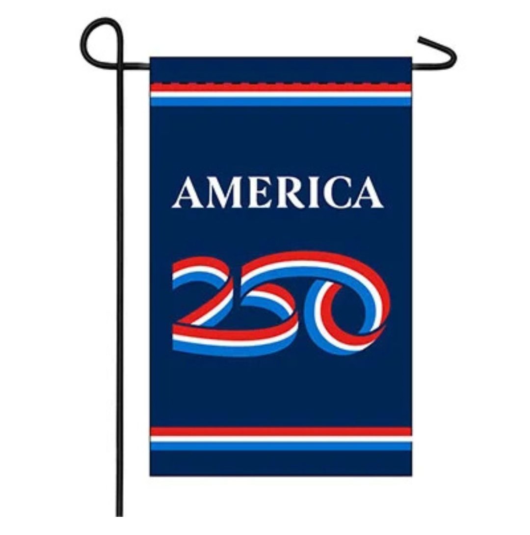 America250 Garden Flag For Sale - Made In USA America250 Garden Flag